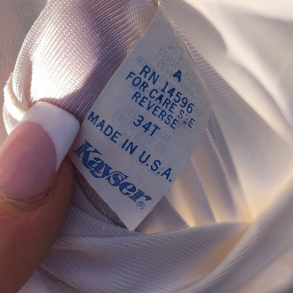 Vintage Nylon Long White Slip Dress - Picture 10 of 11